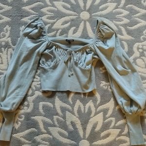 BRAND NEW Fashionnova puff sleeve crop top